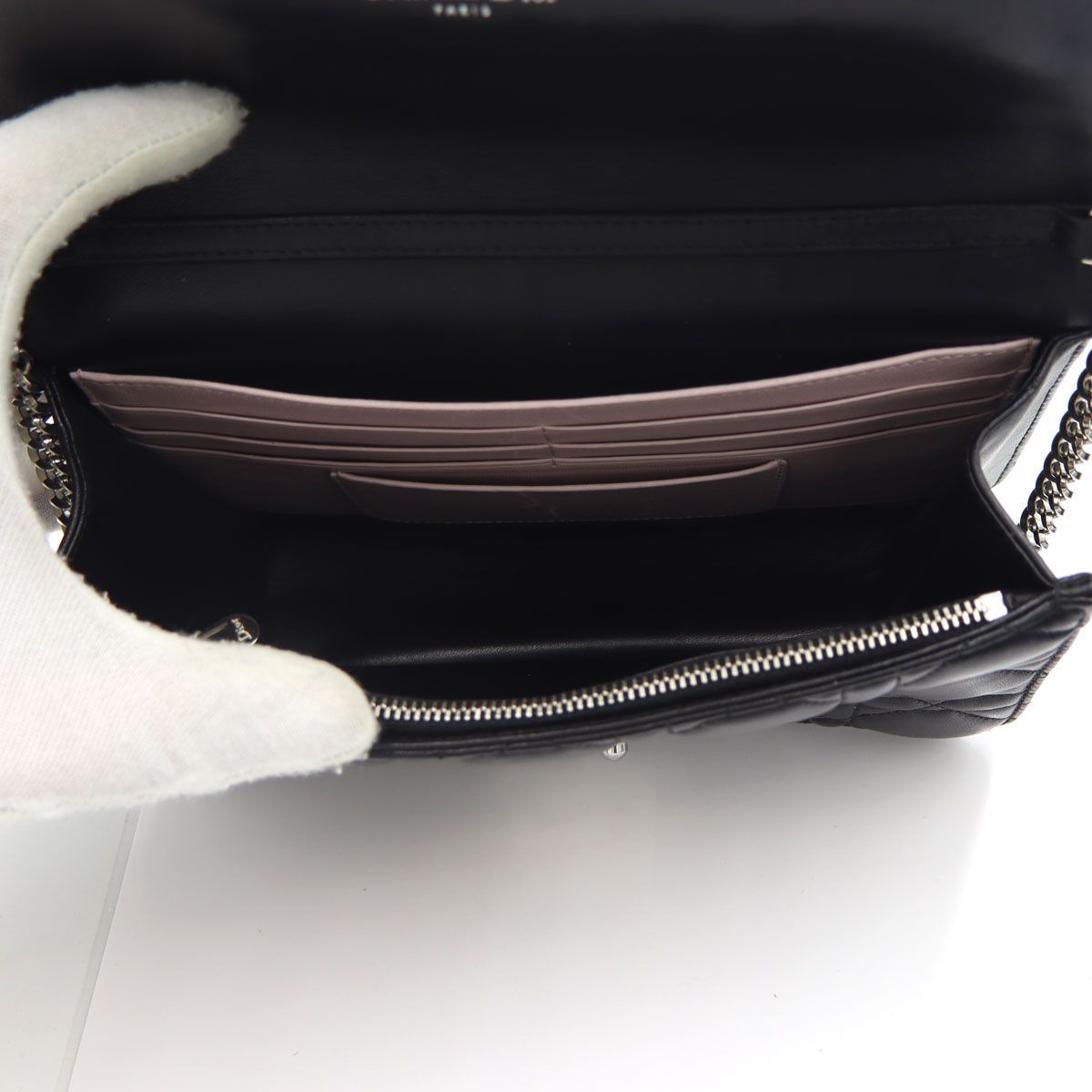 クリスチャンディオール（Christian Dior） チェーンウォレット・カナージュ　Z0724　【鍵がありません】　W21cm×H14cm×D4.5cm　財布　ショルダーバッグ　レディース（中古）