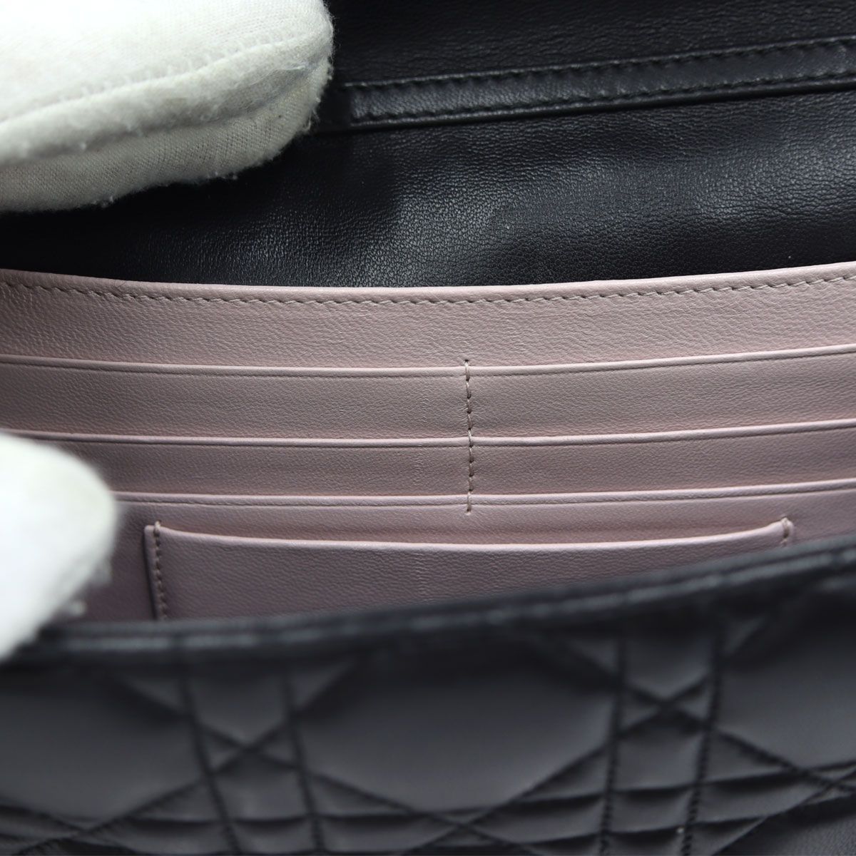 クリスチャンディオール（Christian Dior） チェーンウォレット・カナージュ　Z0724　【鍵がありません】　W21cm×H14cm×D4.5cm　財布　ショルダーバッグ　レディース（中古）