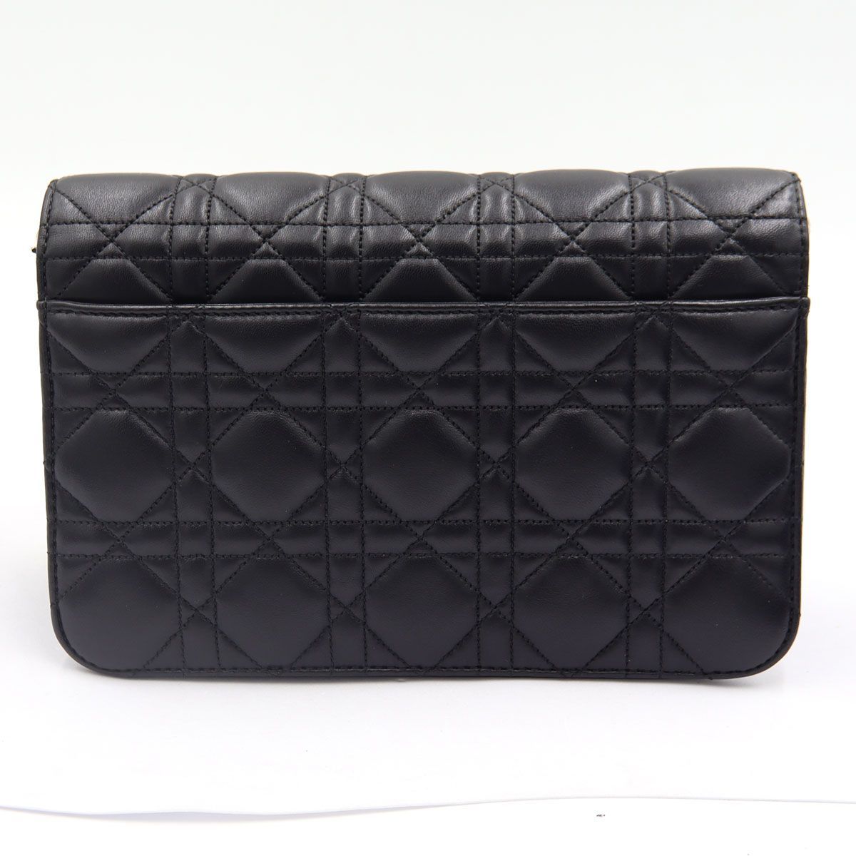 クリスチャンディオール（Christian Dior） チェーンウォレット・カナージュ　Z0724　【鍵がありません】　W21cm×H14cm×D4.5cm　財布　ショルダーバッグ　レディース（中古）