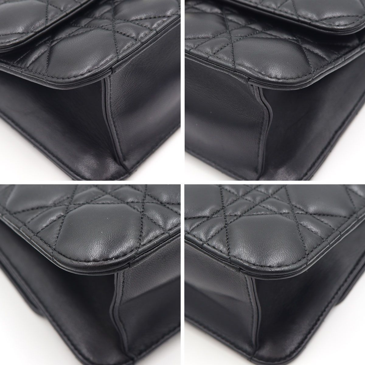 クリスチャンディオール（Christian Dior） チェーンウォレット・カナージュ　Z0724　【鍵がありません】　W21cm×H14cm×D4.5cm　財布　ショルダーバッグ　レディース（中古）