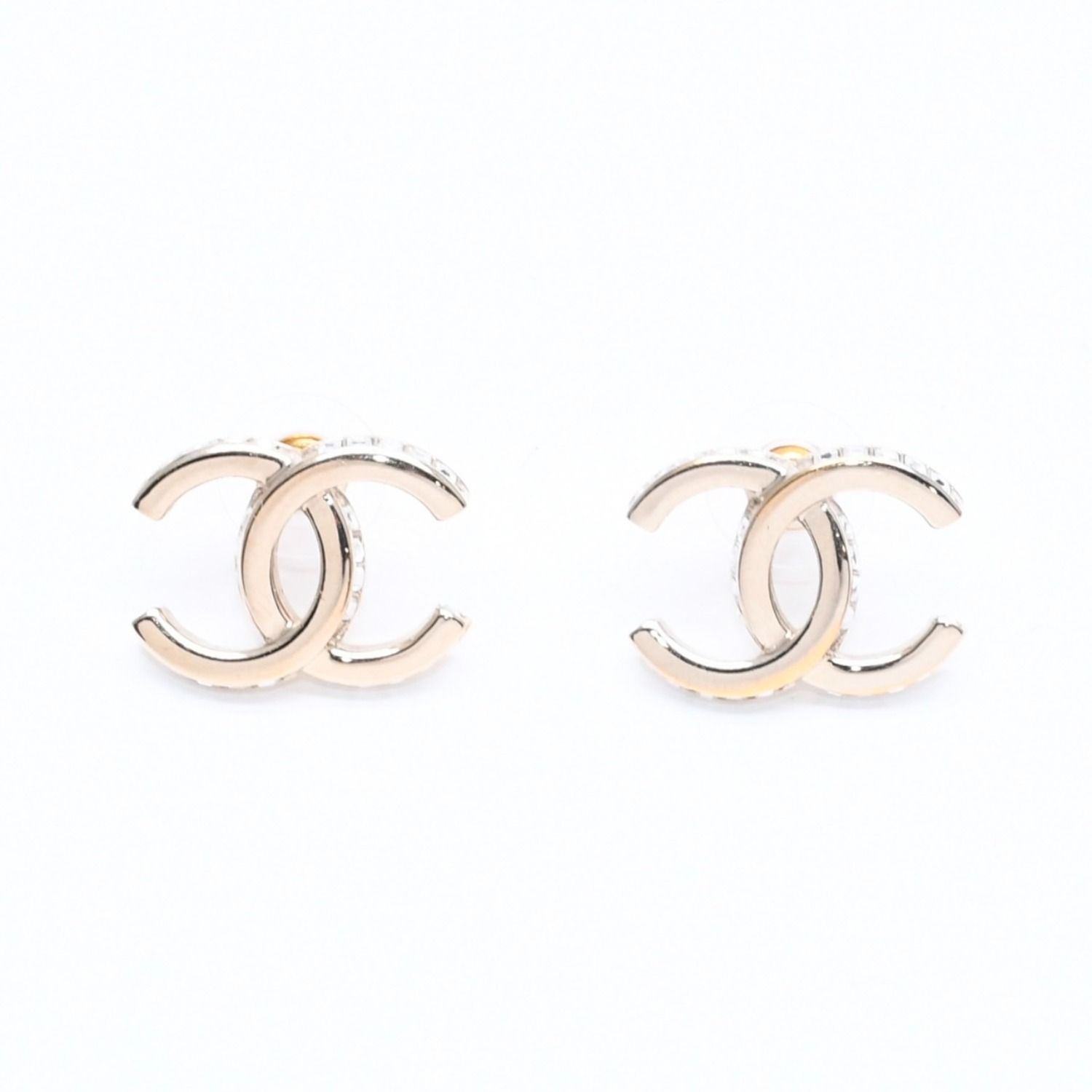 CHANEL シャネル ココマーク ピアス 重量約6.43g B23B刻印 GP メタル