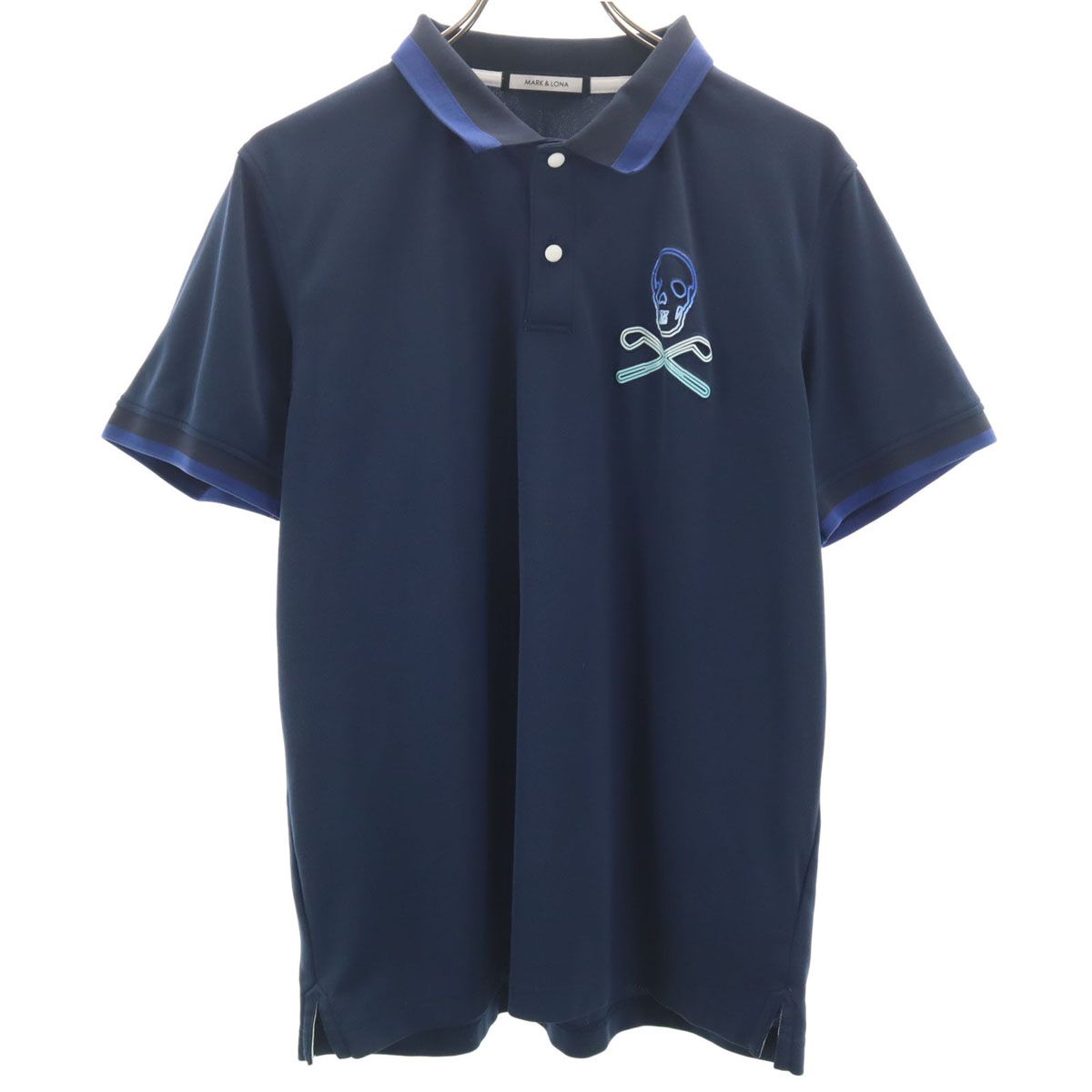 MARK&LONA Golf ポロシャツ ネイビー MARK&LONA マークアンドロナ 半袖 ポロシャツ 50 ネイビー ゴルフ