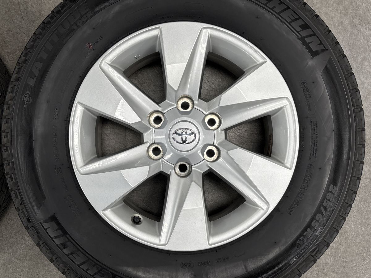 美品】トヨタ 150 ランドクルーザープラド 純正 17in 7.5J +25 PCD139 