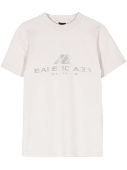 バレンシアガ ロゴ コットン Tシャツ 送料無料