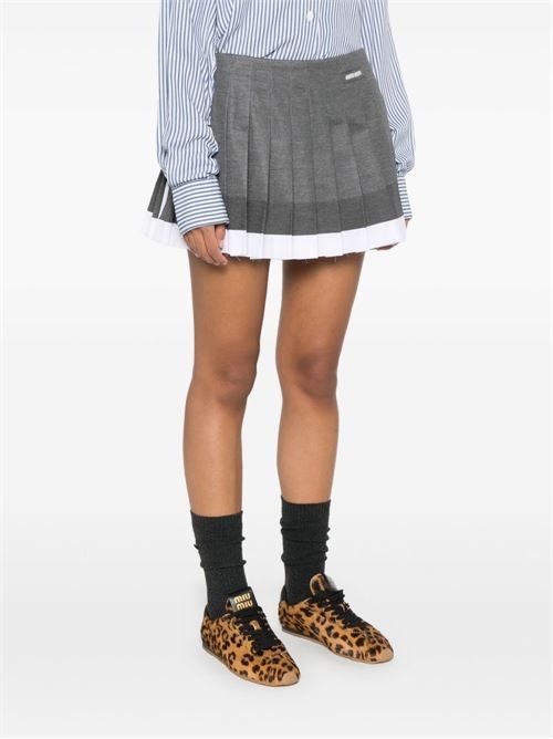 MIU MIU プリーツミニスカート 送料無料
