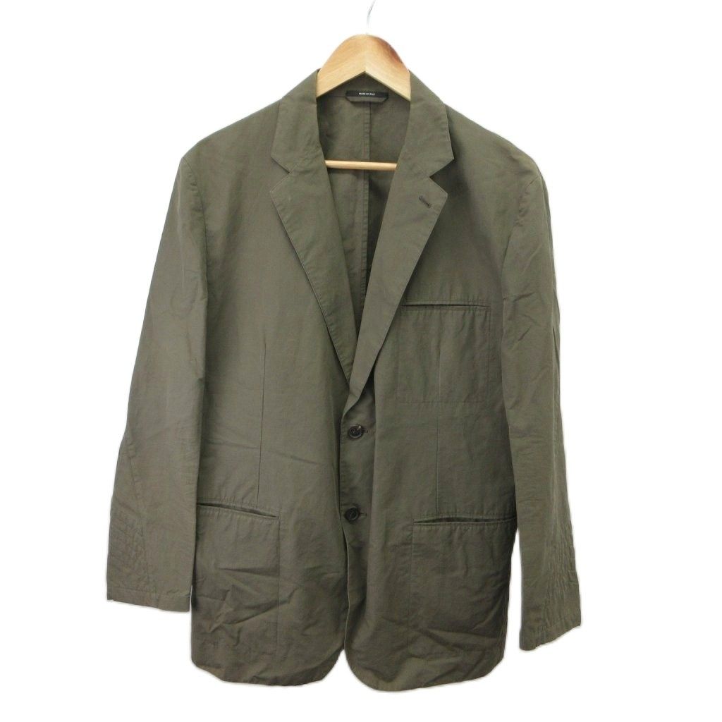 エルメス HERMES テーラードジャケット 上着 麻 リネン 54 カーキ 薄手 長そで / G19933 NP ■GY19 39,585円