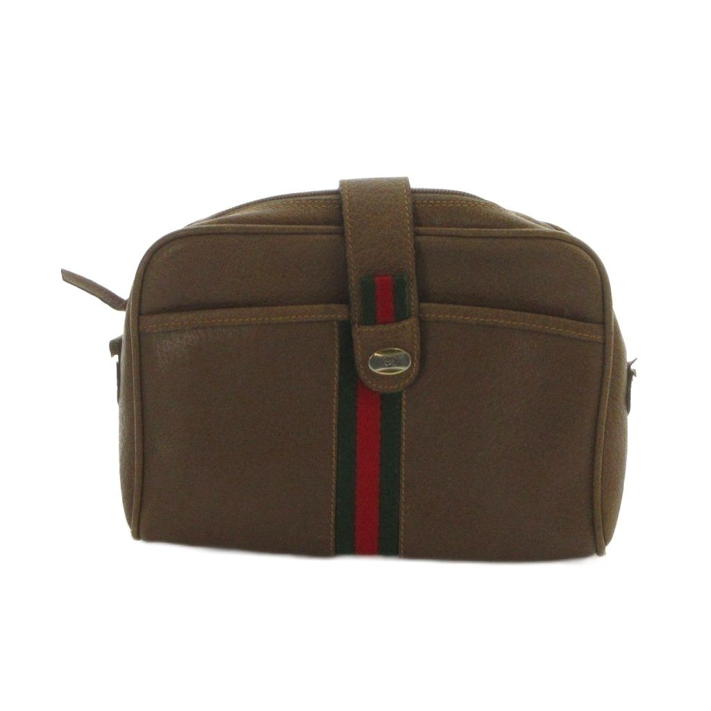 グッチ GUCCI クラッチバッグ セカンドバッグ レザー ロゴ 茶 ブラウン ■GY18 /MQ ■OH