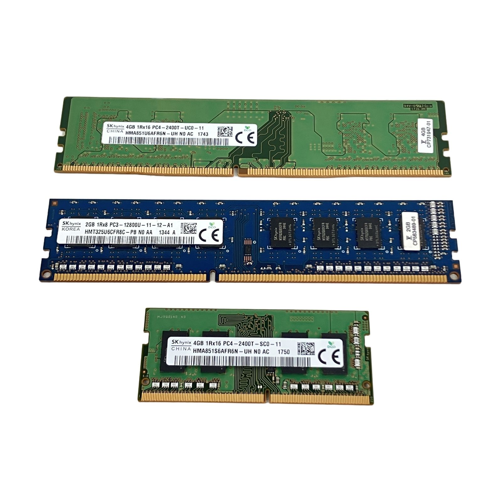 SKhynixメモリ 4GB×2+2GB 計3点 ジャンク - メルカリ