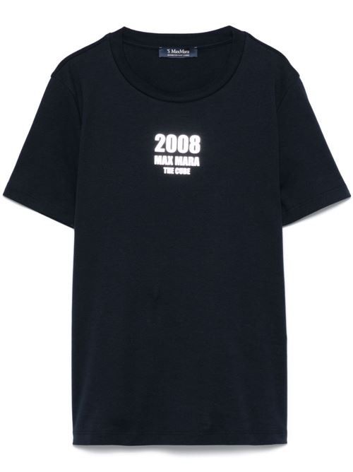 S MAX MARA ロゴコットンTシャツ 送料無料
