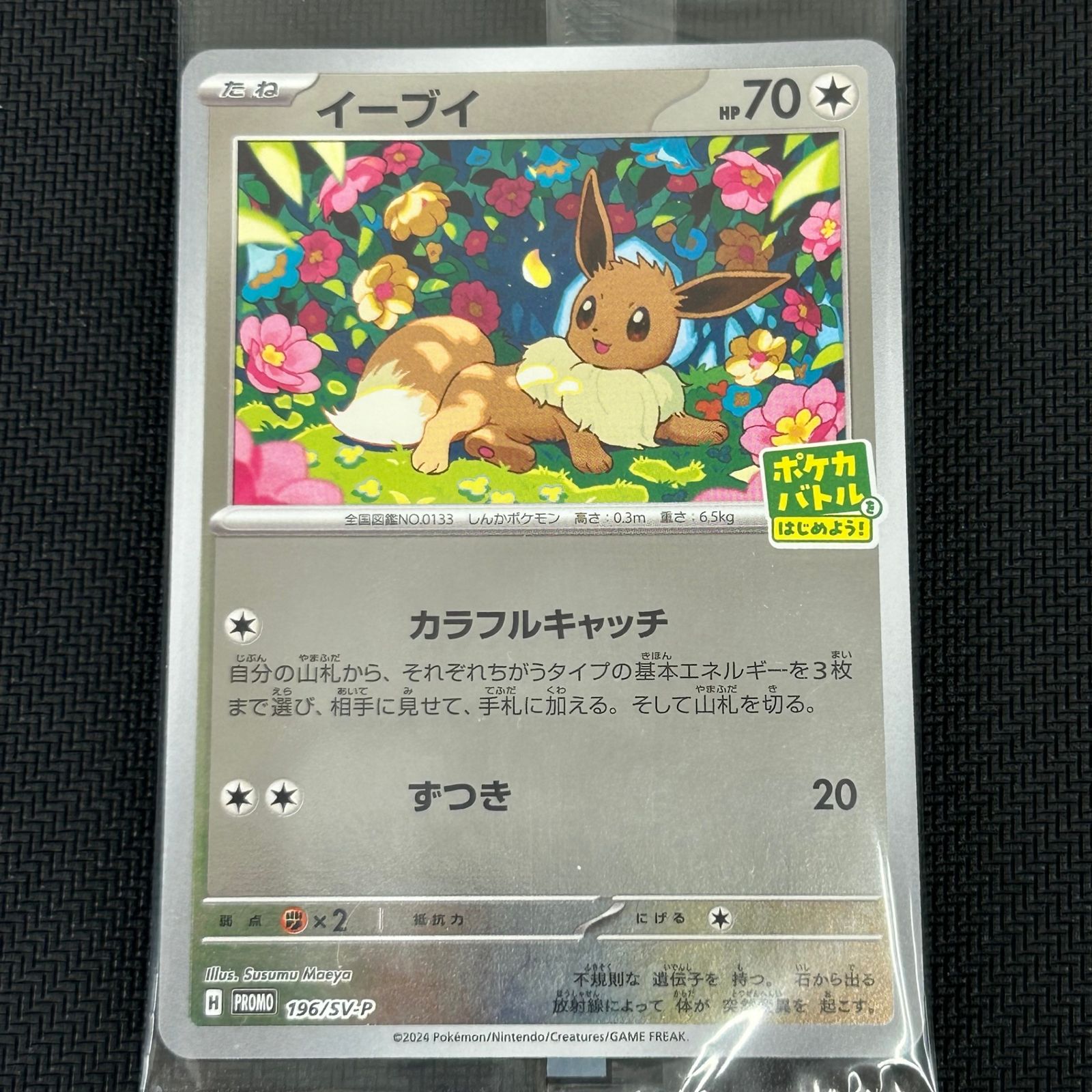 イーブイ：ポケカバトルをはじめよう！ PROMO SV-P 5枚セット ポケカ イーブイ PROMO プロモ 196/SV-P ポケカバトルをはじめよう