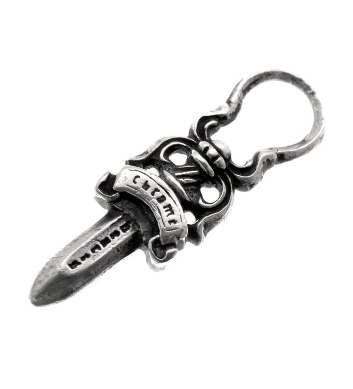 クロムハーツ CHROME HEARTS 【 #5 DAGGER ZIP2 】 #5 ダガー ジップ 丸型 シルバー ネックレス トップ　51933