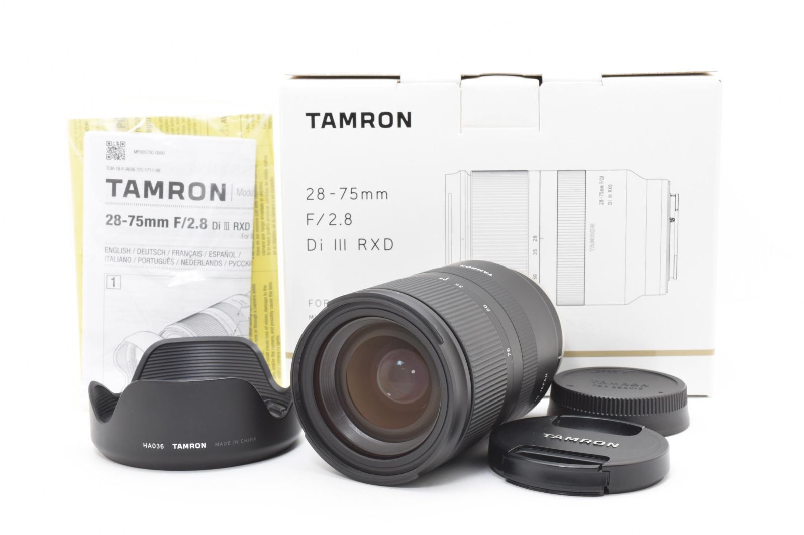 #5264 タムロン TAMRON 28-75mm F/2.8 Di III RXD A036 Sony E AFレンズ [動作確認済] 美品