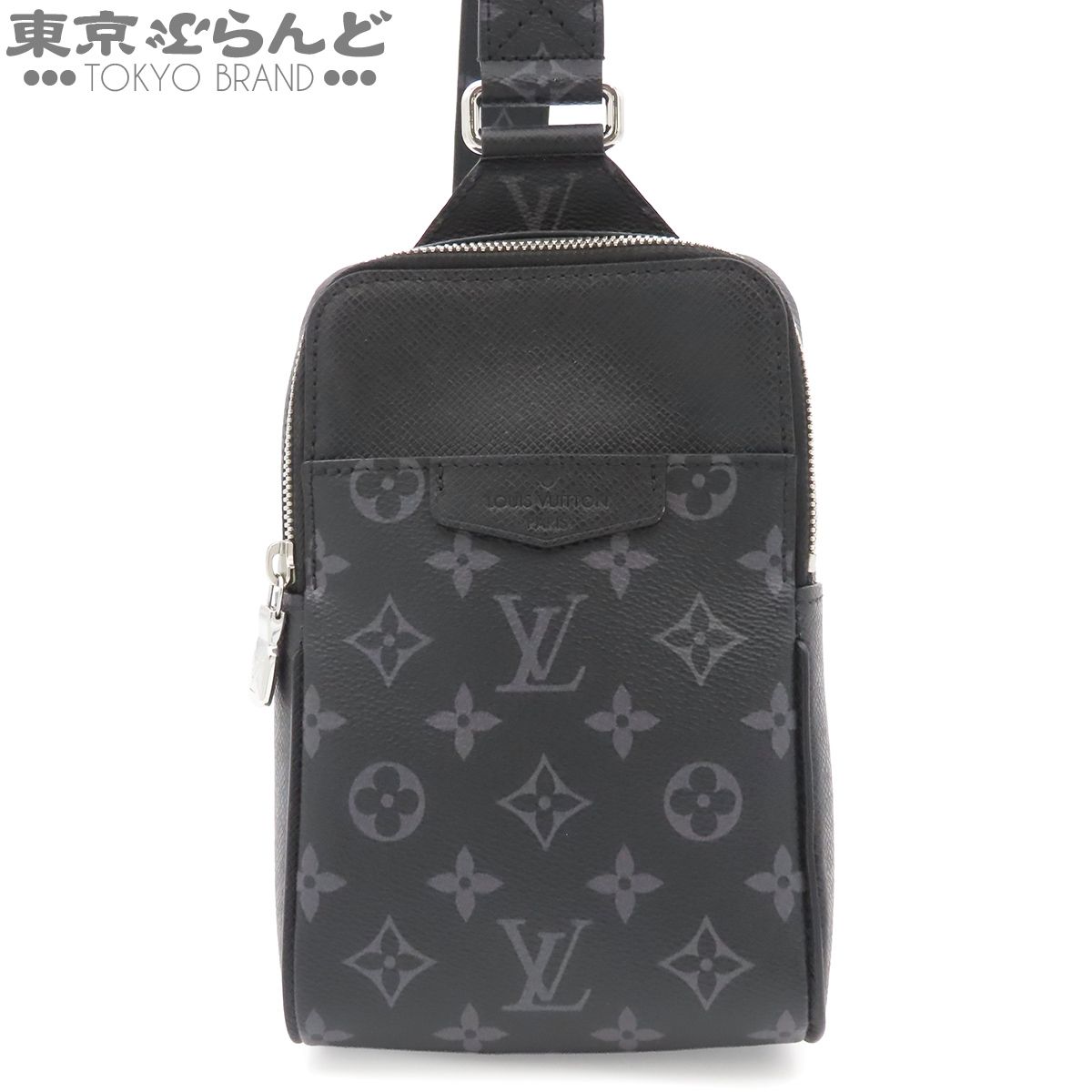 ルイヴィトン LOUIS VUITTON アウトドア スリングバッグ M30741 ノワール シルバー金具 タイガラマ ボディバッグ モノグラムエクリプス タイガ メンズ 101875383