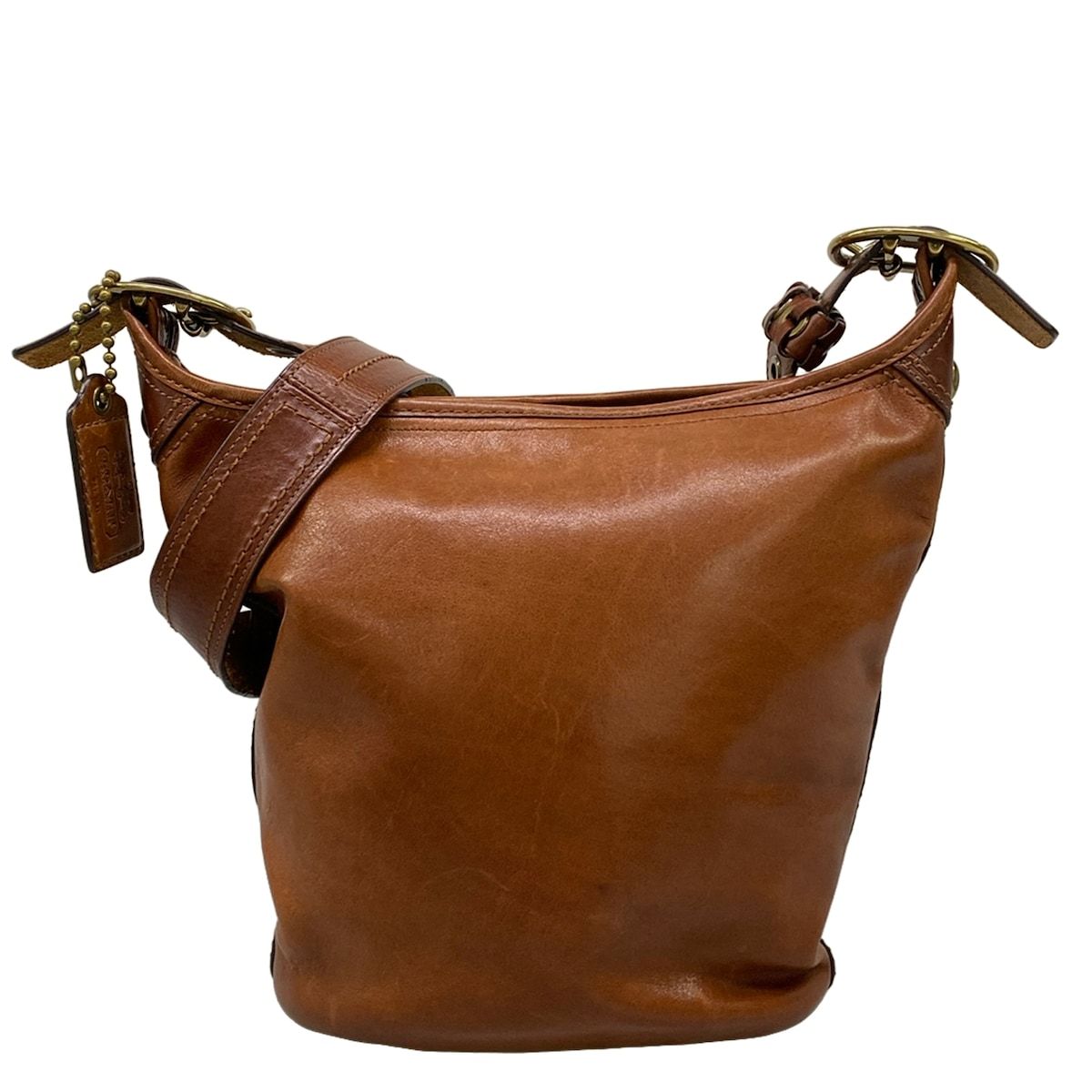 COACH(コーチ) ショルダーバッグ ブリーカーレザーダッフル 11422 ダークブラウン レザー
