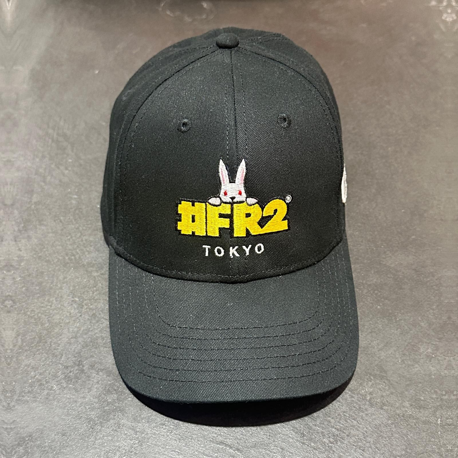 FR2 東京限定 ラビット刺繡キャップ キャップ エフアールツー ブラック