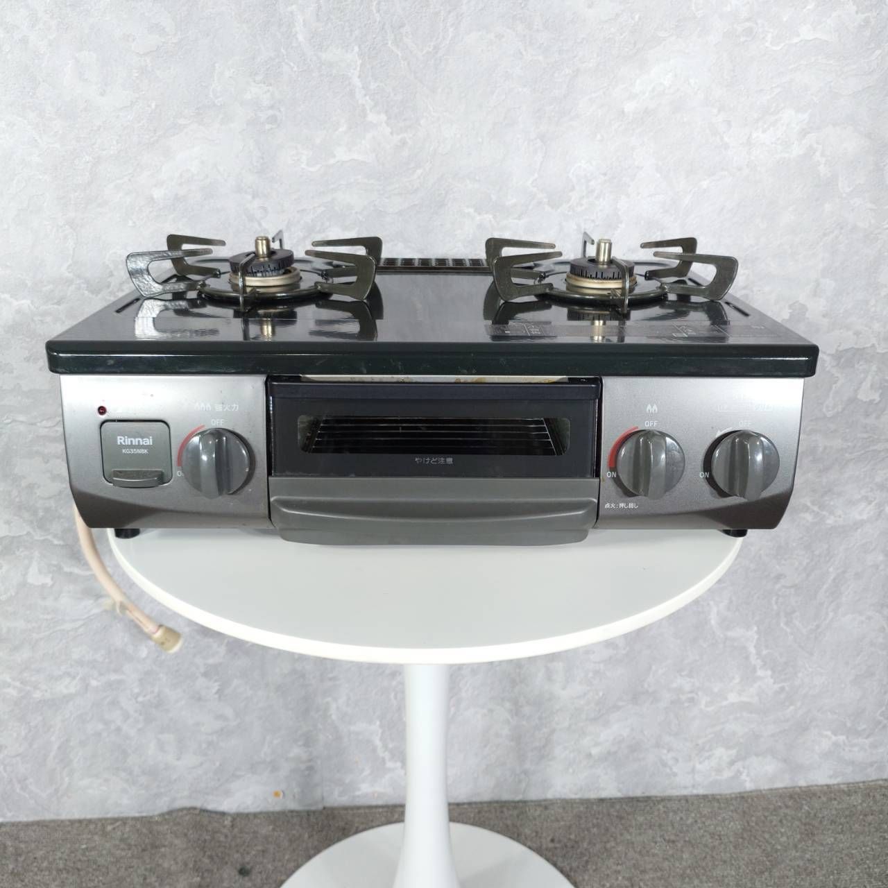 2025年 未使用 リンナイ ガスコンロ 左強火 KG35NBKL 都市ガス 2022年製】 Rinnai リンナイ 都市ガス用 左強火力 ガスコンロ KG35NBKL