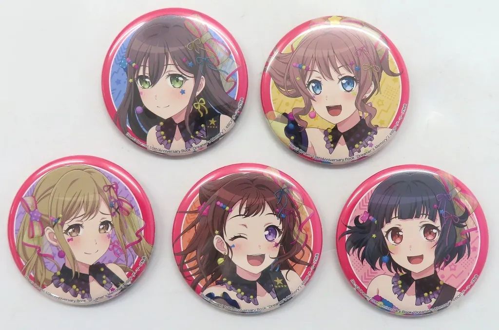 ピンズ・ピンバッジ・缶バッジ BanG Dream10th Anniversary vol.5 3BOX 中古】バッジ・ピンズ Poppin'Party 缶バッジ5個セット 「BanG Dream