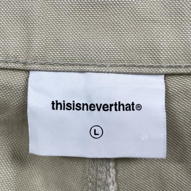 中古】thisisneverthat Field Pant サイズL ストーンカラー ディスイズ