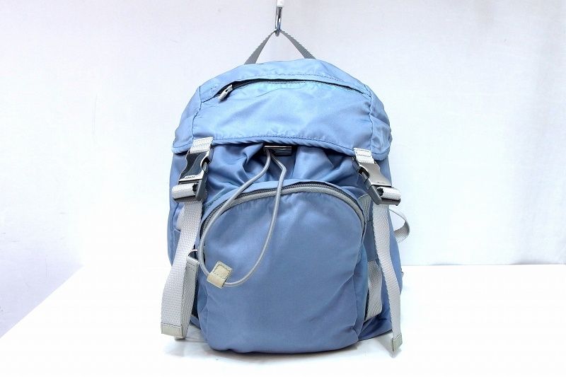 231784】PRADA プラダ ナイロン リュックサック バックパック 巾着型