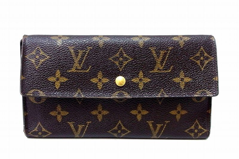 【228415】LOUIS VUITTON ルイ・ヴィトン モノグラム ポルトトレゾール インターナショナル 三つ折り財布 長財布 M61215 8,510円