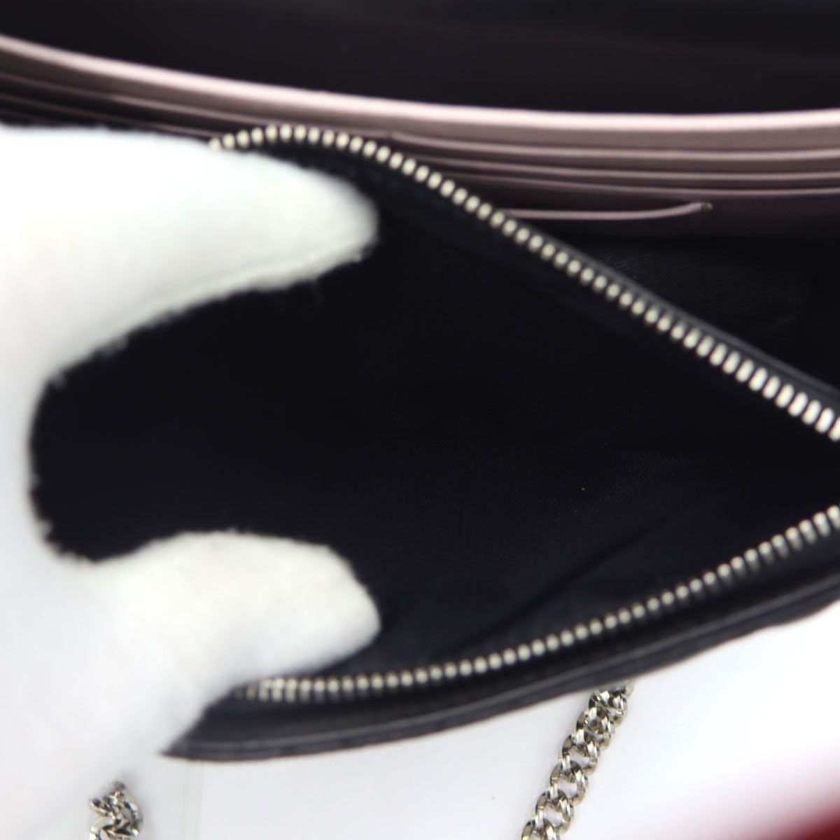 クリスチャンディオール（Christian Dior） チェーンウォレット・カナージュ　Z0724　【鍵がありません】　W21cm×H14cm×D4.5cm　財布　ショルダーバッグ　レディース（中古）