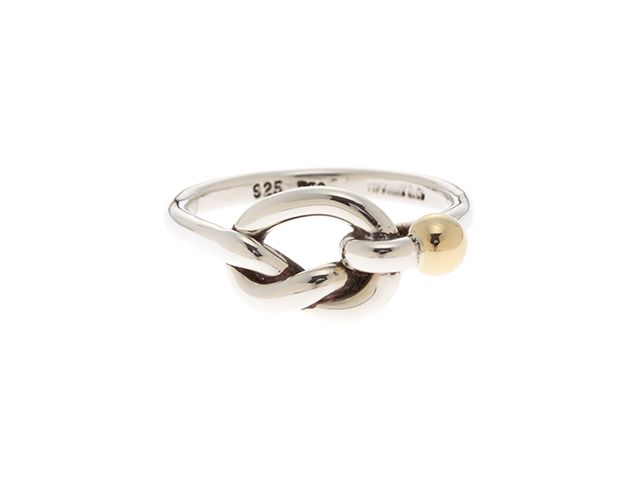TIFFANY&Co. ティファニー ラブノットR/SV/YG/2.8g/#11.5 リング・指輪 シルバー SV 11号 レディース【471】2148104126726