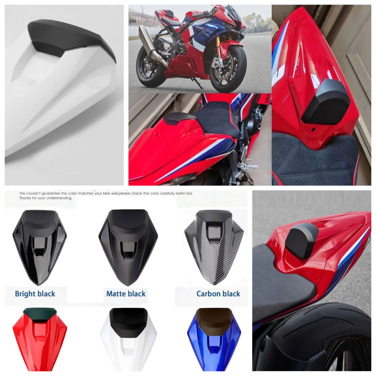 ホンダ CBR1000RR-R SP 2020-2023 後部乗客シートカバー