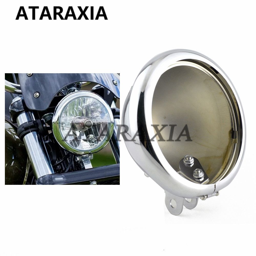 スポーツスター XL883/XL1200 04-14 用 5.75インチヘッドライトホルダーハウジング