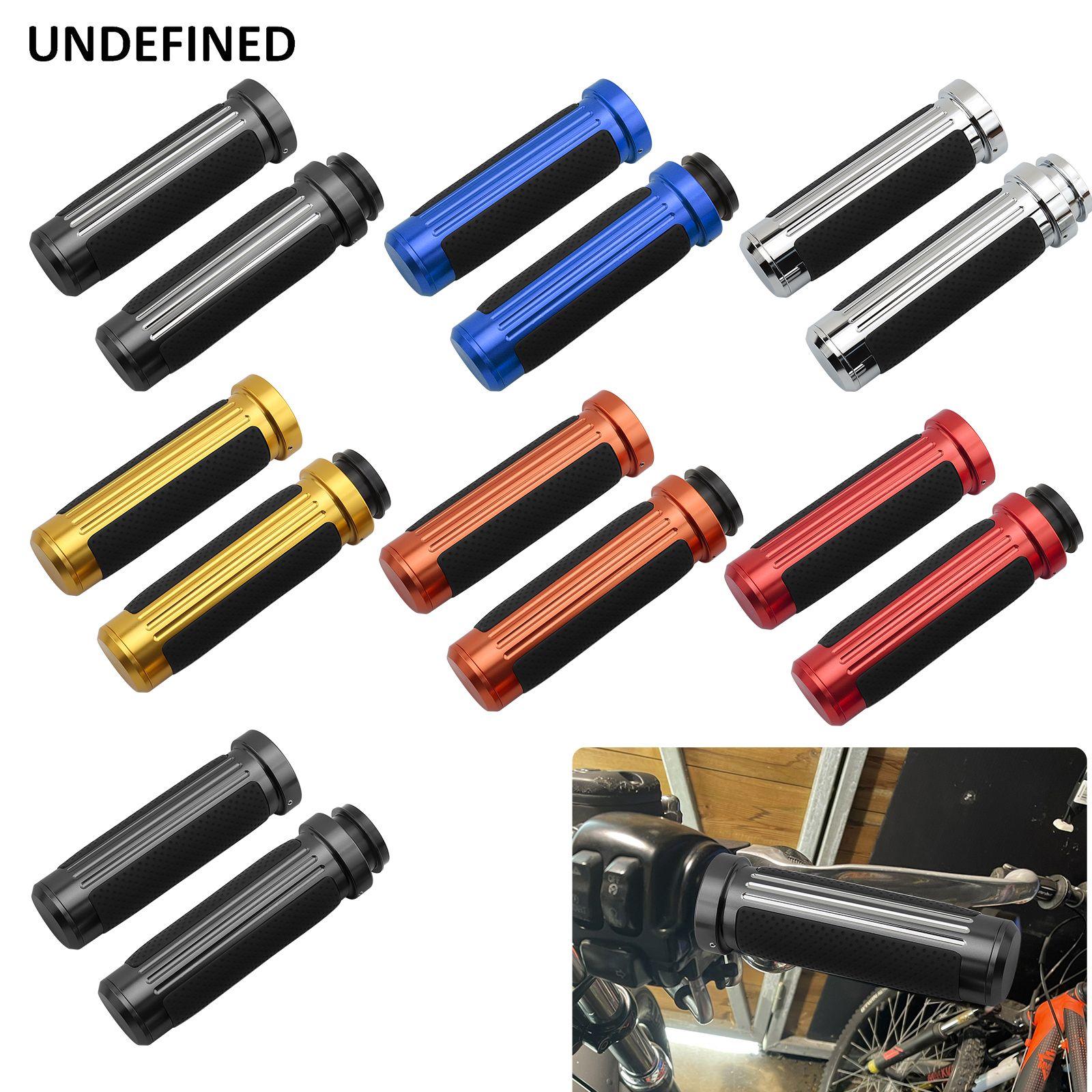 ハーレー用 1インチ ソフトタッチハンドグリップ CNC製