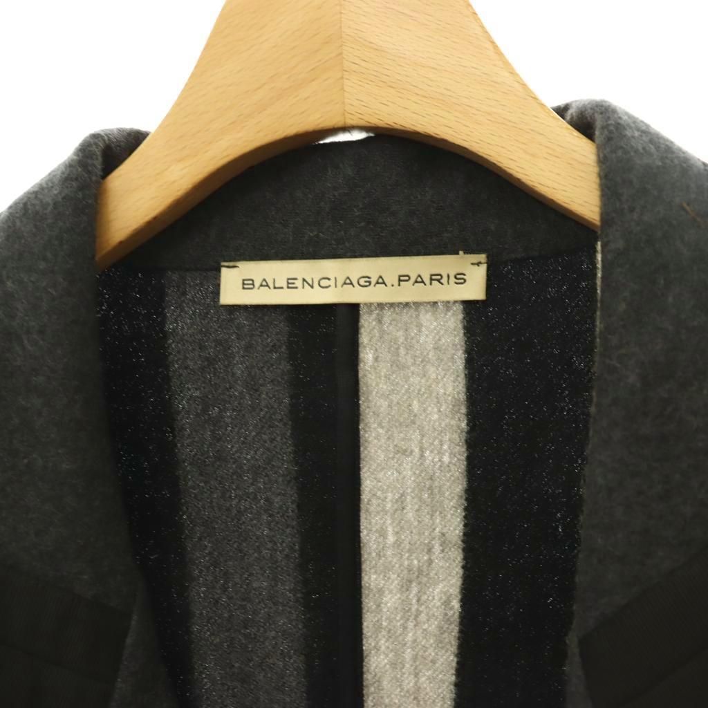 バレンシアガ BALENCIAGA ウールストライプジャケット テーラード S