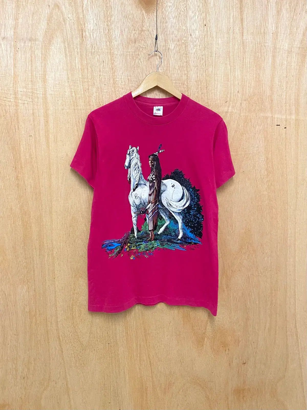 90年代 FRUIT OF THE LOOM(フルーツオブザルーム) ネイティブ アメリカン Tシャツ