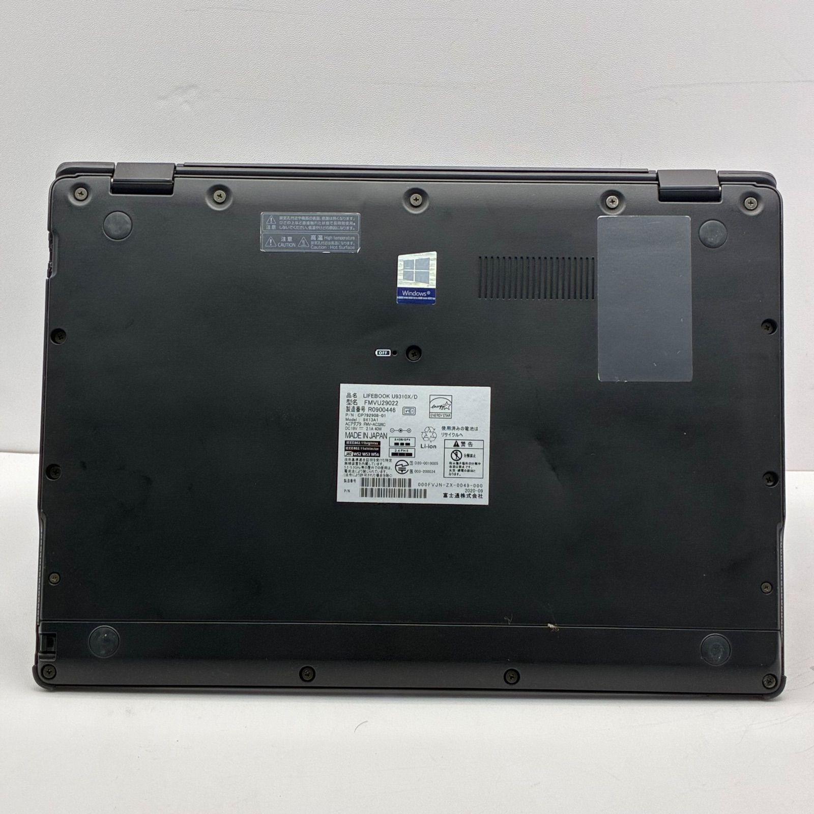 第10世代Core i5/メモリ4GB/SSD128GB/360度回転/富士通 Lifebook U9310X/D/タッチパネル/Win11/Offic/ABD1601 第10世代Core i5/メモリ4GB/SSD128GB/360度回転/富士通 Lifebook U9310X/D/タッチパネル/Win11/Offic/ABD1601