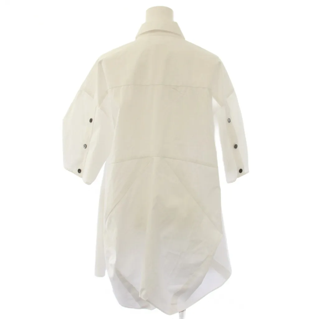 エンフォルド ENFOLD 25SS HALF‐SLEEVES SHIRT シャツ 五分袖 38 白