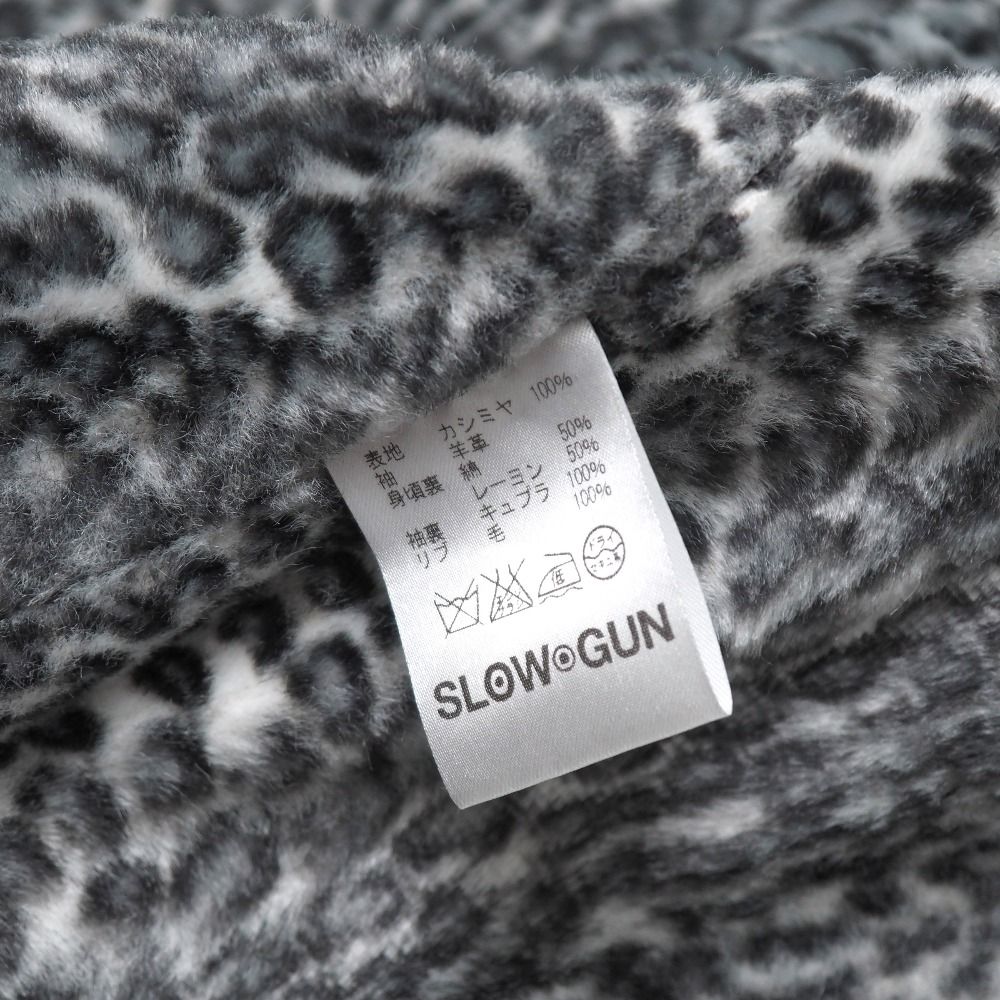 □美品□slowgun スロウガン スタジャン サイズ3 カシミヤ 羊革 切替