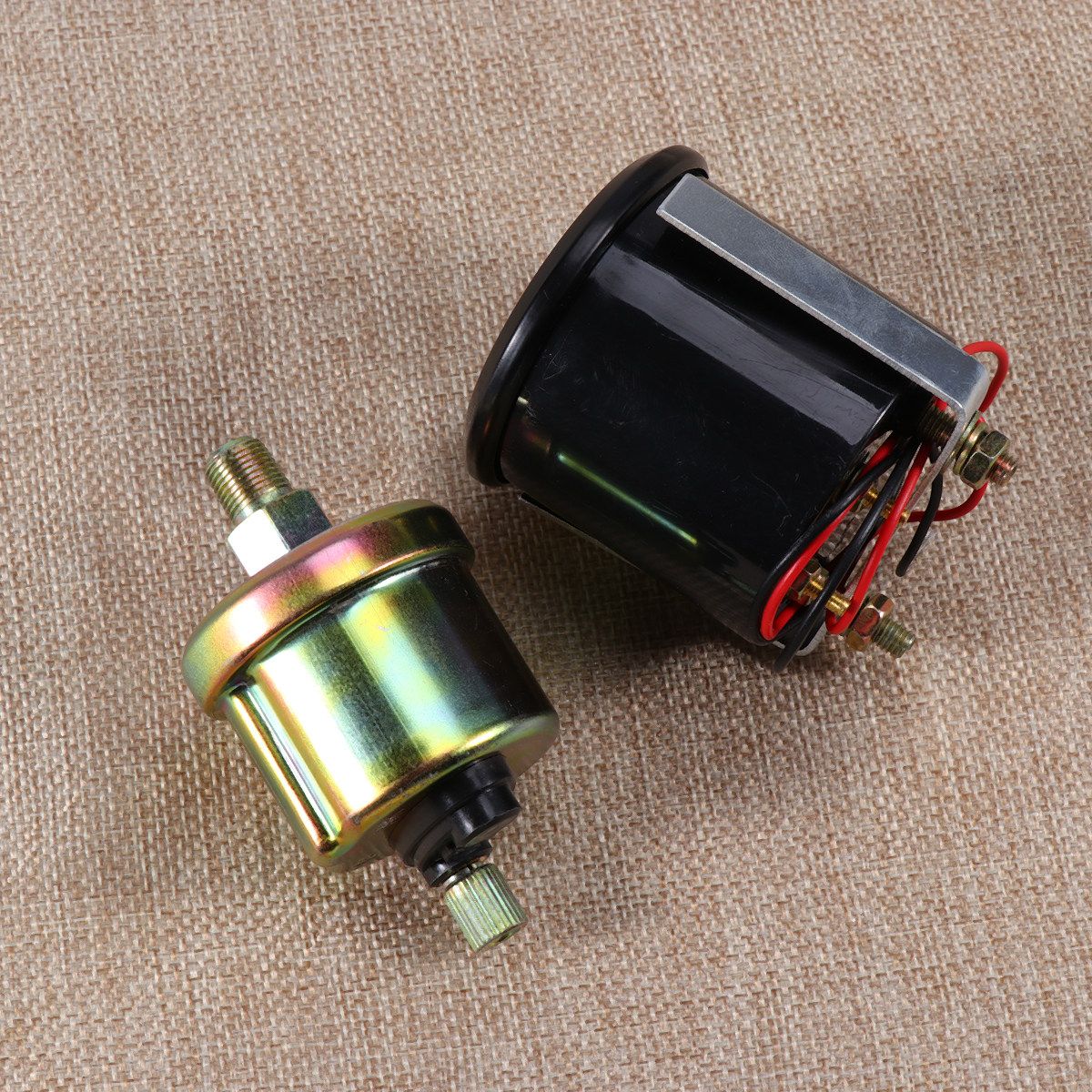 12V 52mm オイルプレスゲージ 自動車用 高感度デジタルメーター