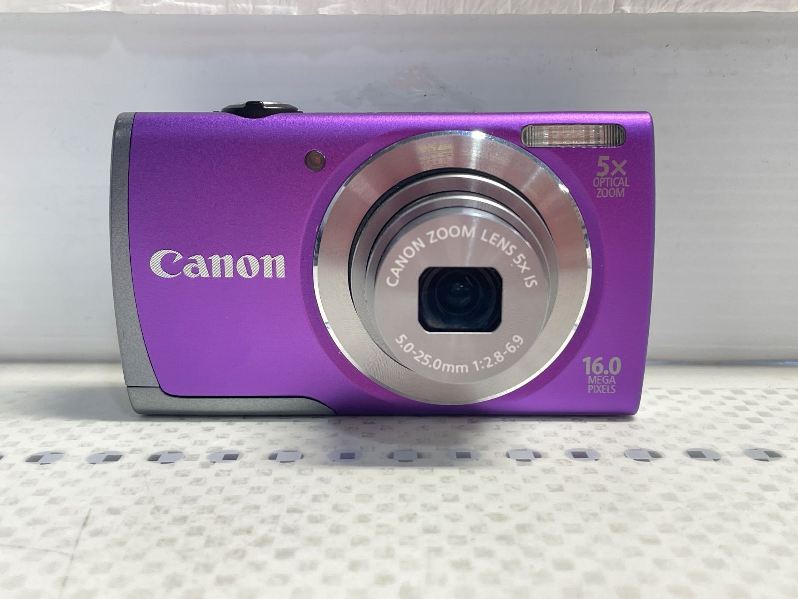 通電確認済み】Canon キャノン PowerShot A3500 IS パープル デジタル