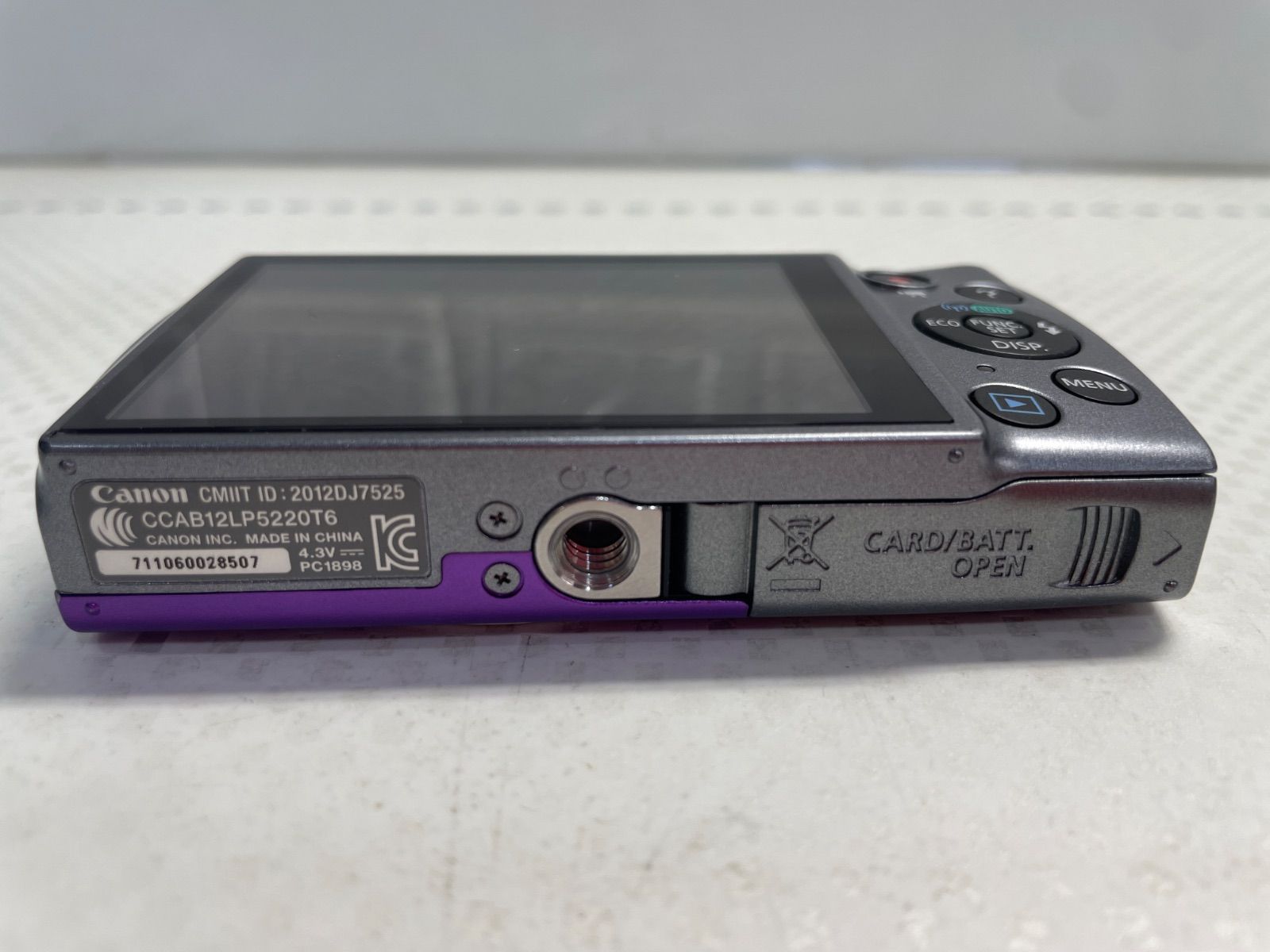 通電確認済み】Canon キャノン PowerShot A3500 IS パープル デジタル