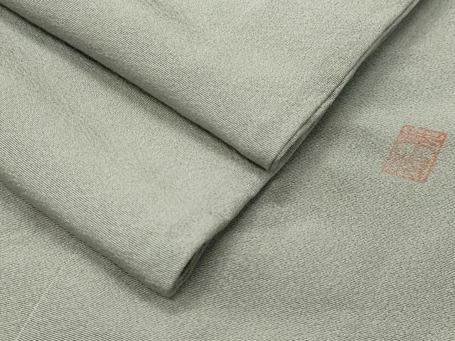 平和屋着物●上質な色無地　作家物　銀鼠色　正絹　逸品　CABI0608gh