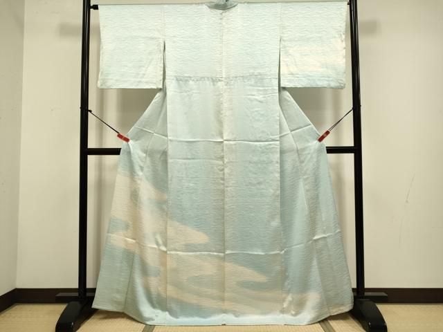 平和屋着物▽訪問着　単衣　霞文　正絹　逸品　DABG3966du