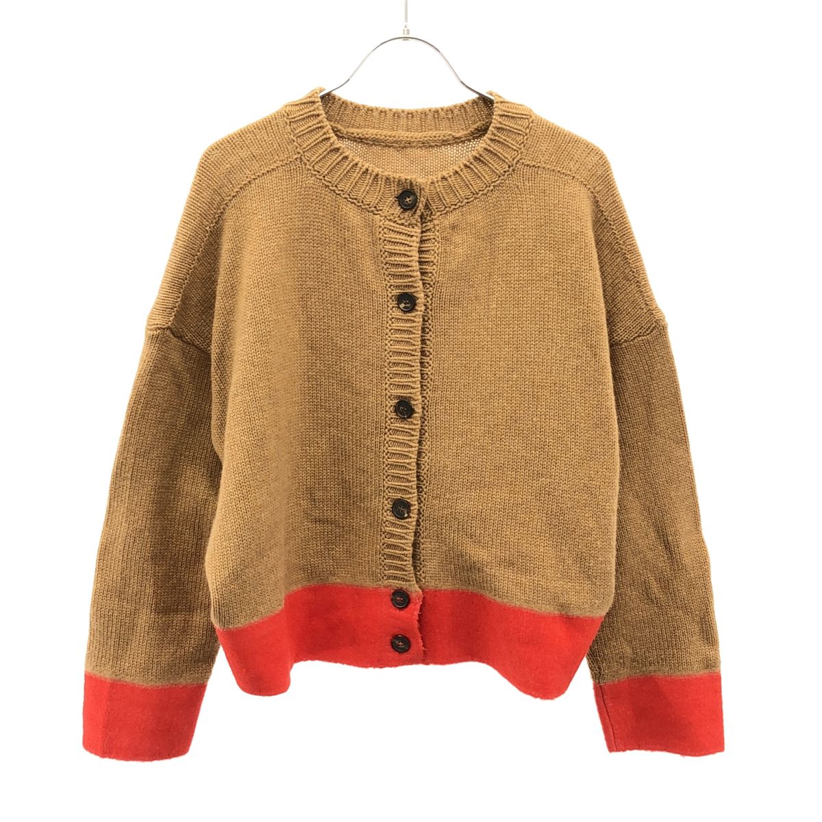MARNI マルニ 15AW カシミヤニットカーディガン ブラウン系 レッド系 42