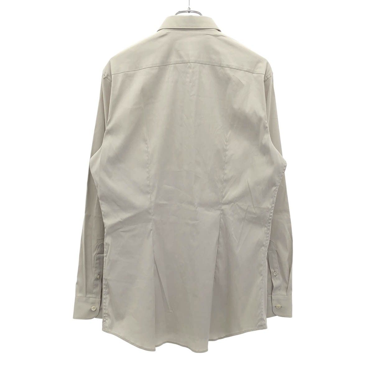 PRADA プラダ レギュラーカラーストレッチロングスリーブシャツ UCN122 グレー 40 PRADA プラダ レギュラーカラーストレッチロングスリーブシャツ UCN122