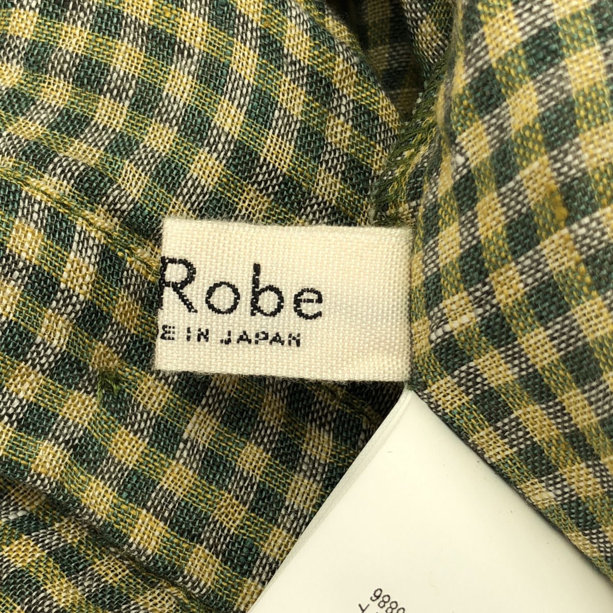 nest Robe ネストローブ ギンガムチェックリネンキャミワンピース
