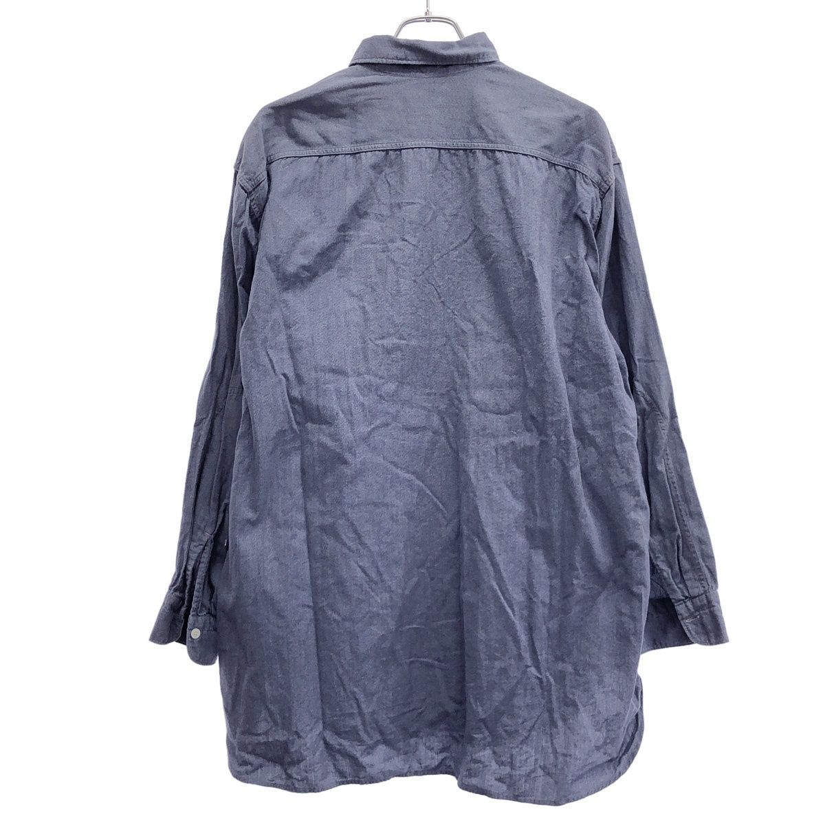COMOLI コモリ 24SS ヨリ杢ワークシャツ Z01-02092 ブルー 4 - メルカリ