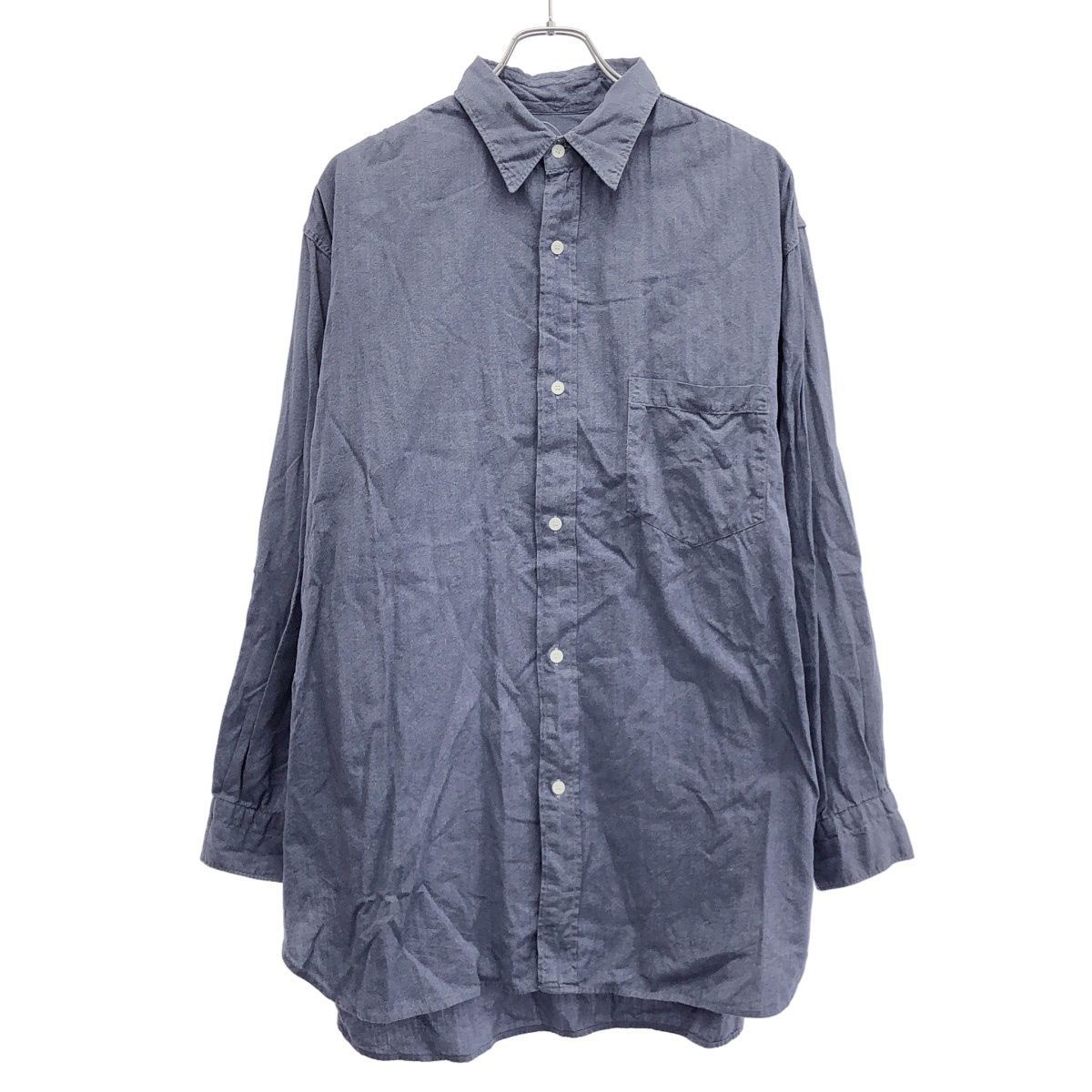 COMOLI コモリ 24SS ヨリ杢ワークシャツ Z01-02092 ブルー 4 - メルカリ
