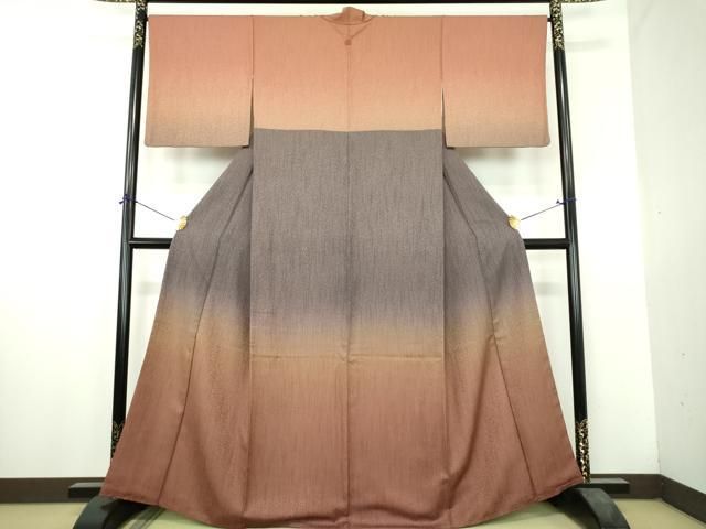 平和屋着物●訪問着　霞文　暈し染め　正絹　逸品　DABH9745ps
