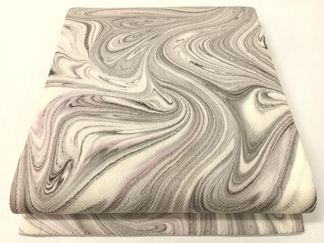 平和屋着物●全通柄　京袋帯　作家　墨彩流染　正絹　逸品　CABK4524vp
