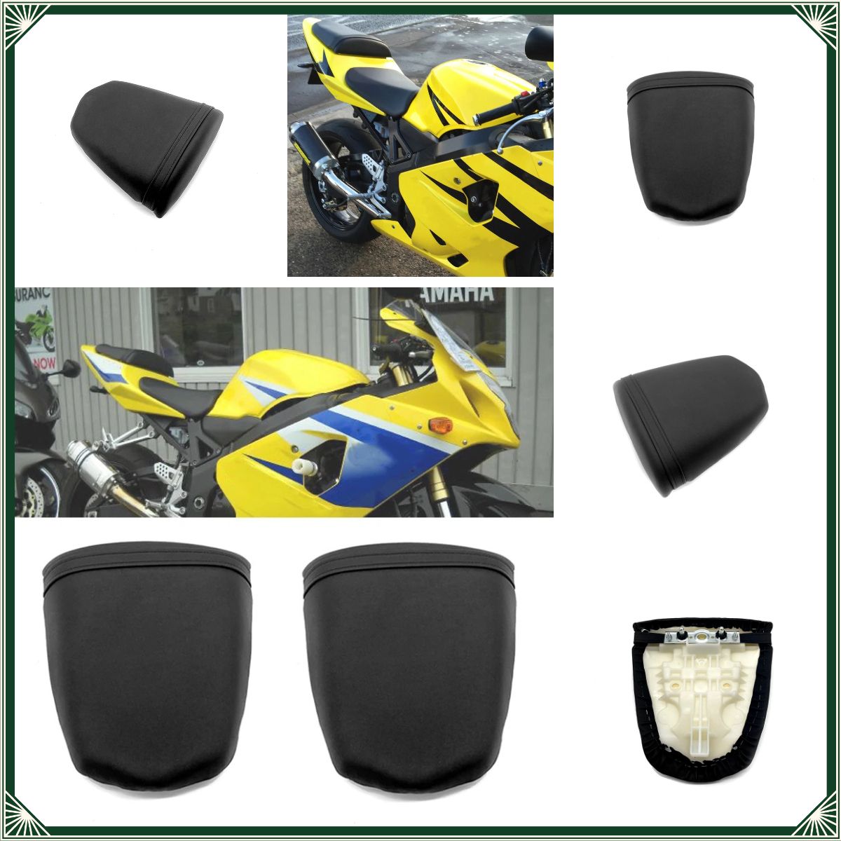 スズキ GSX-R600/GSX-R750 2004-2005 用 リアパッセンジャーシート ブラック 7,965円