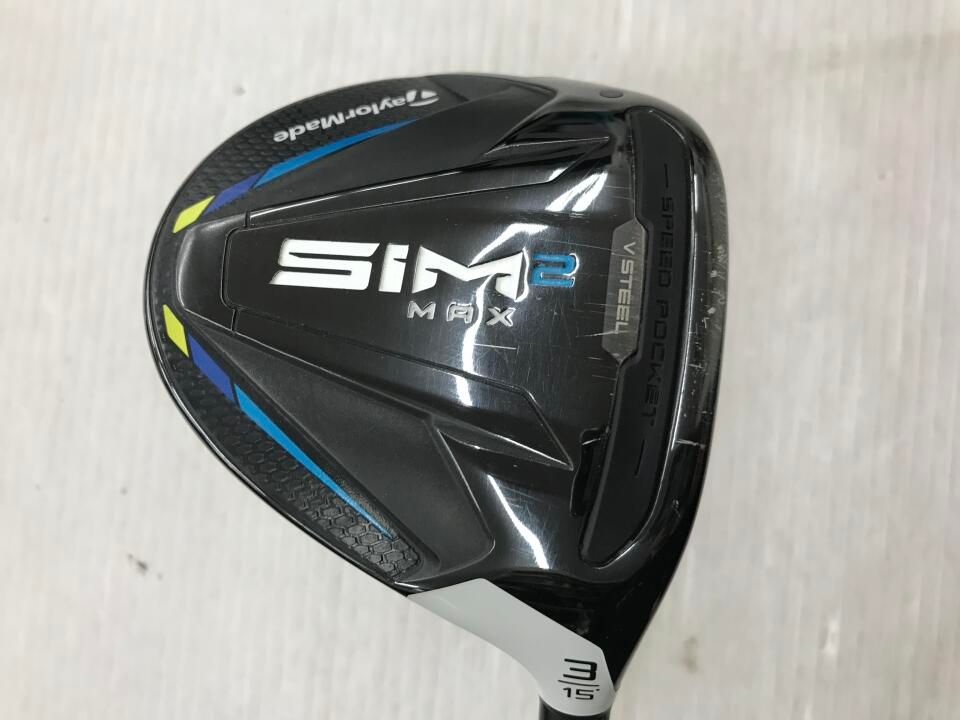 テーラーメイド　SIM2 MAX　15度　TENSEI BLUE TM50(SIM2)　Rフレックス　フェアウェイウッド　中古【最短即日発送】