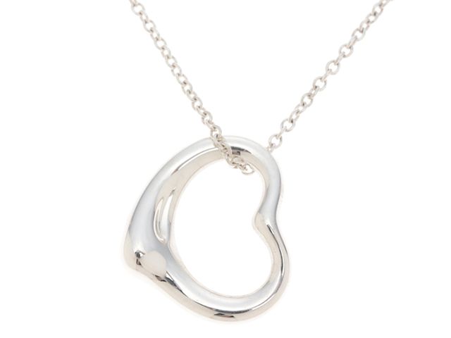 TIFFANY&Co.　ティファニー　オープンハートネックレス　シルバー925　SV925　約2.8g　レディース【中古】430