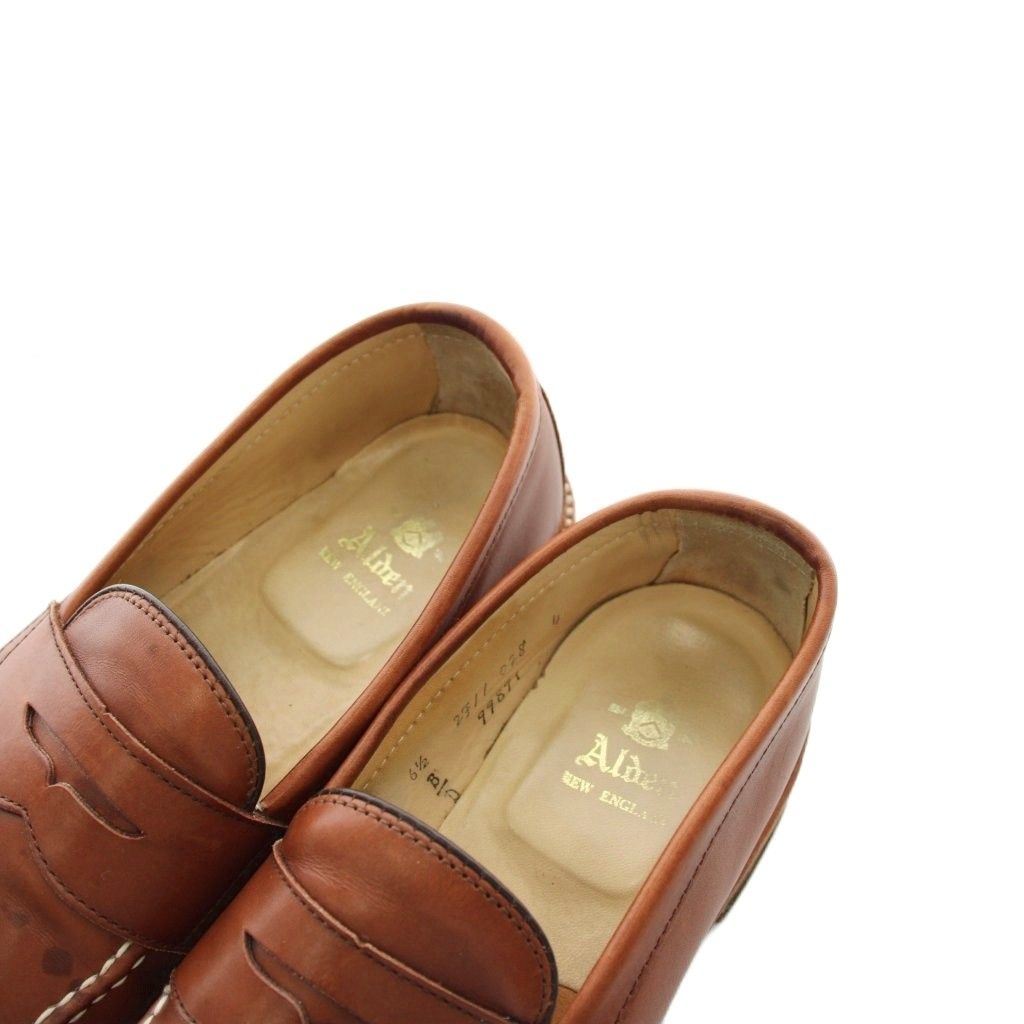 オールデン ALDEN クロムエクセル ペニーローファー レザー 6.5 茶